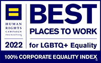 Best Places to work for LGBTQ + Equality badge